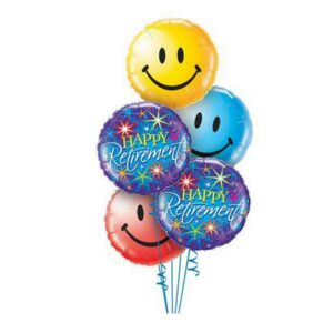 Happy Retirement Smiles Balloon Bouquet