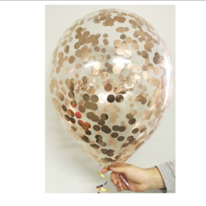 45cm (18") Clear Confetti Balloon