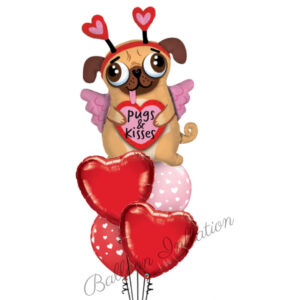 Pugs & Kisses Balloon Bouquet
