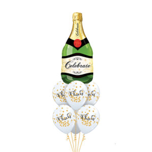 Cheers Champagne Bottle Balloon Bouquet